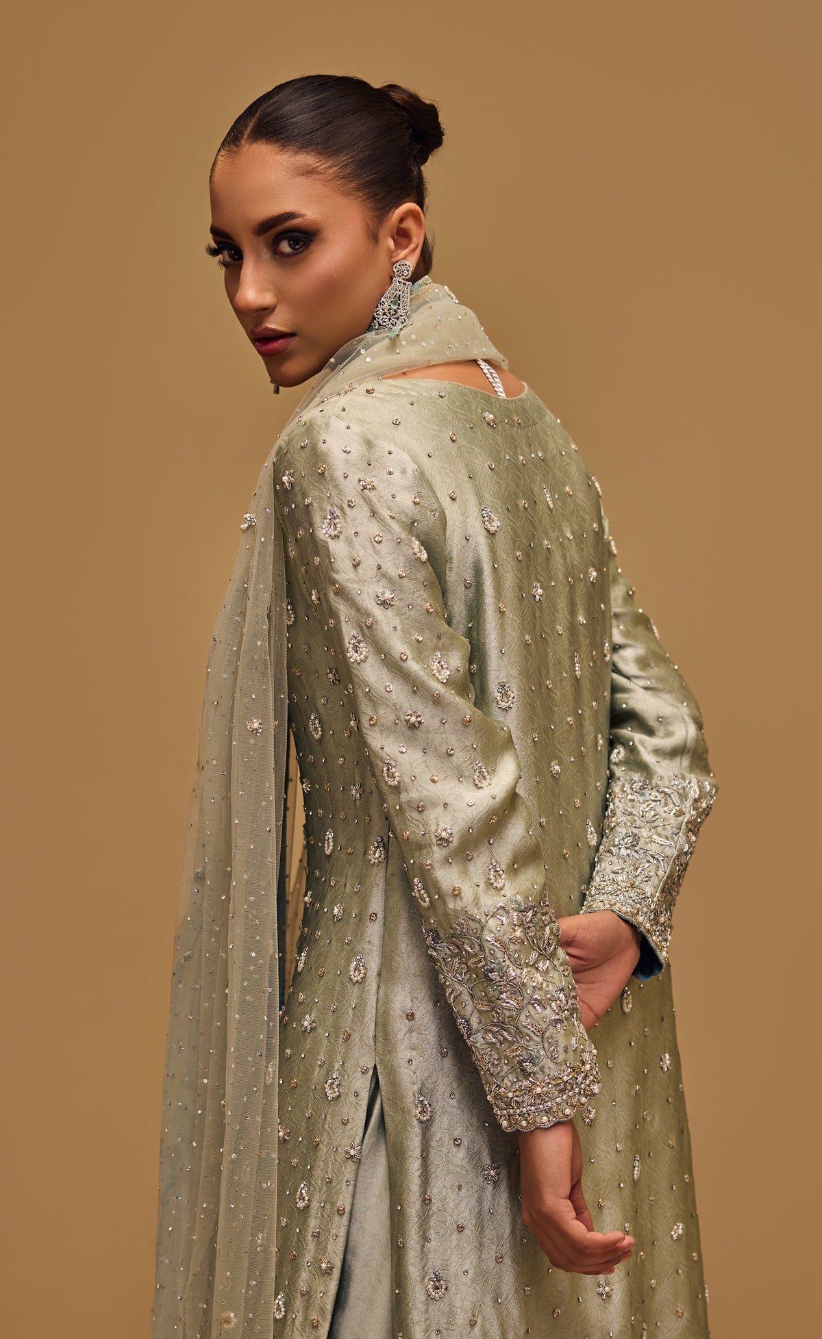 Coral Silk – Haniya Maison Formal – view 4