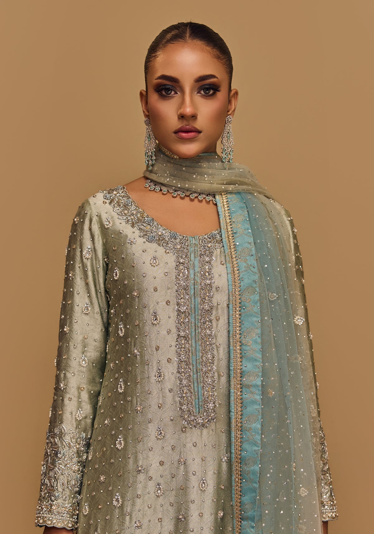 Coral Silk – Haniya Maison Formal – view 3