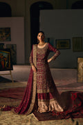 Burgundy Allure – Haniya Maison Nikkah | Wedding Wear – view 1