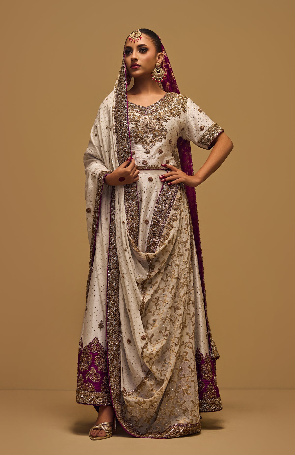 Orchid Ivory – Haniya Maison Nikkah | Wedding Wear – view 2
