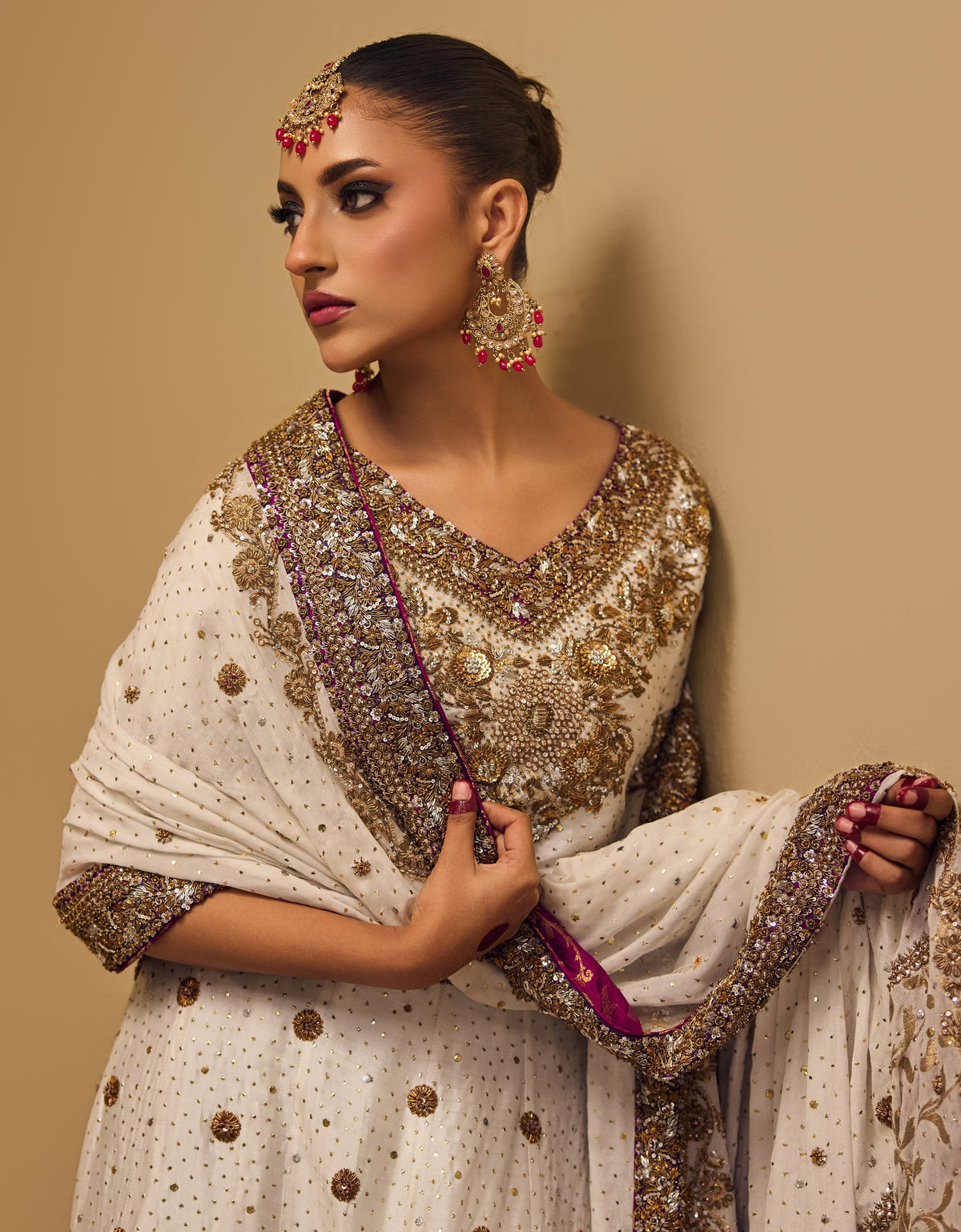 Orchid Ivory – Haniya Maison Nikkah | Wedding Wear – view 3