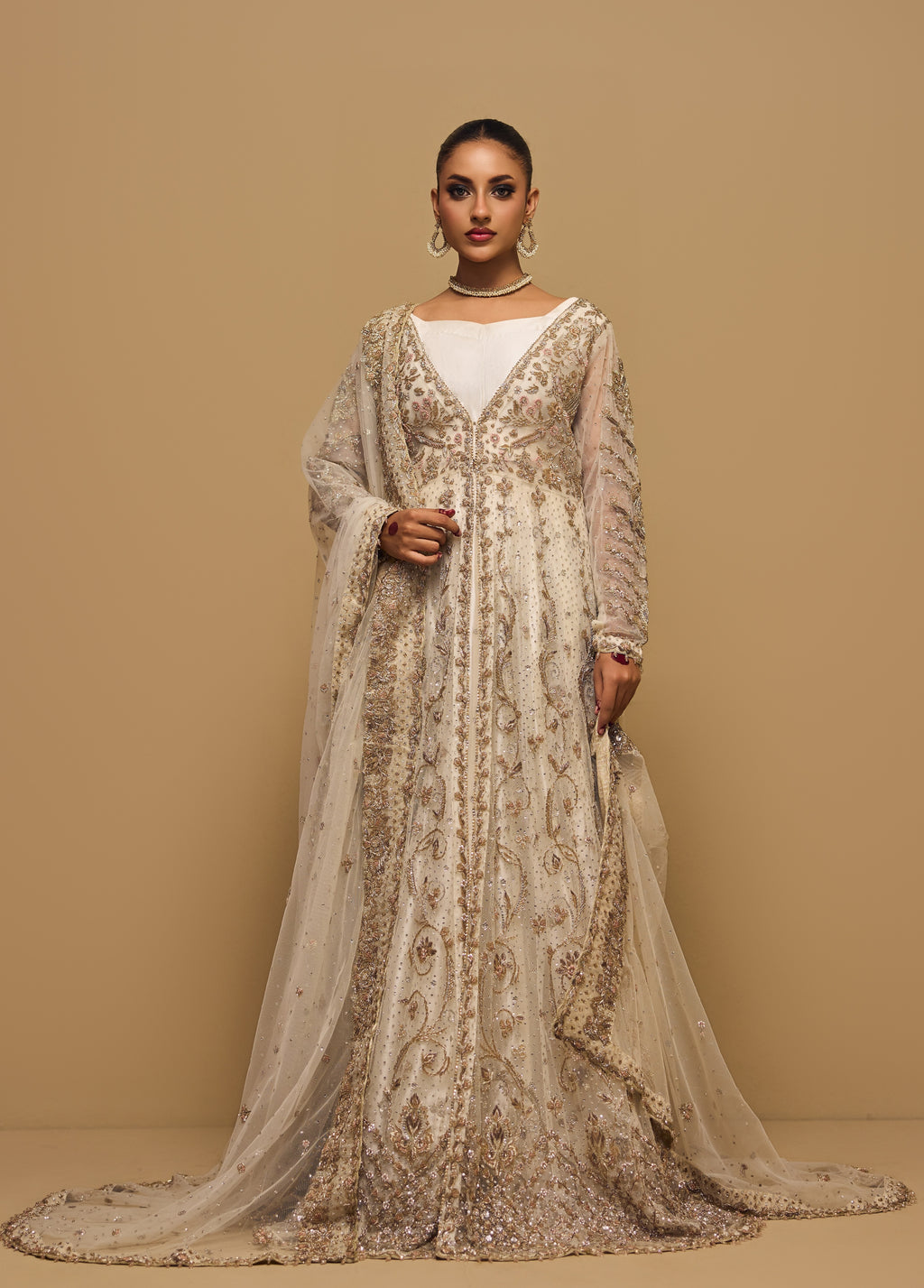 Pearl Amara – Haniya Maison Nikkah | Wedding Wear – view 2
