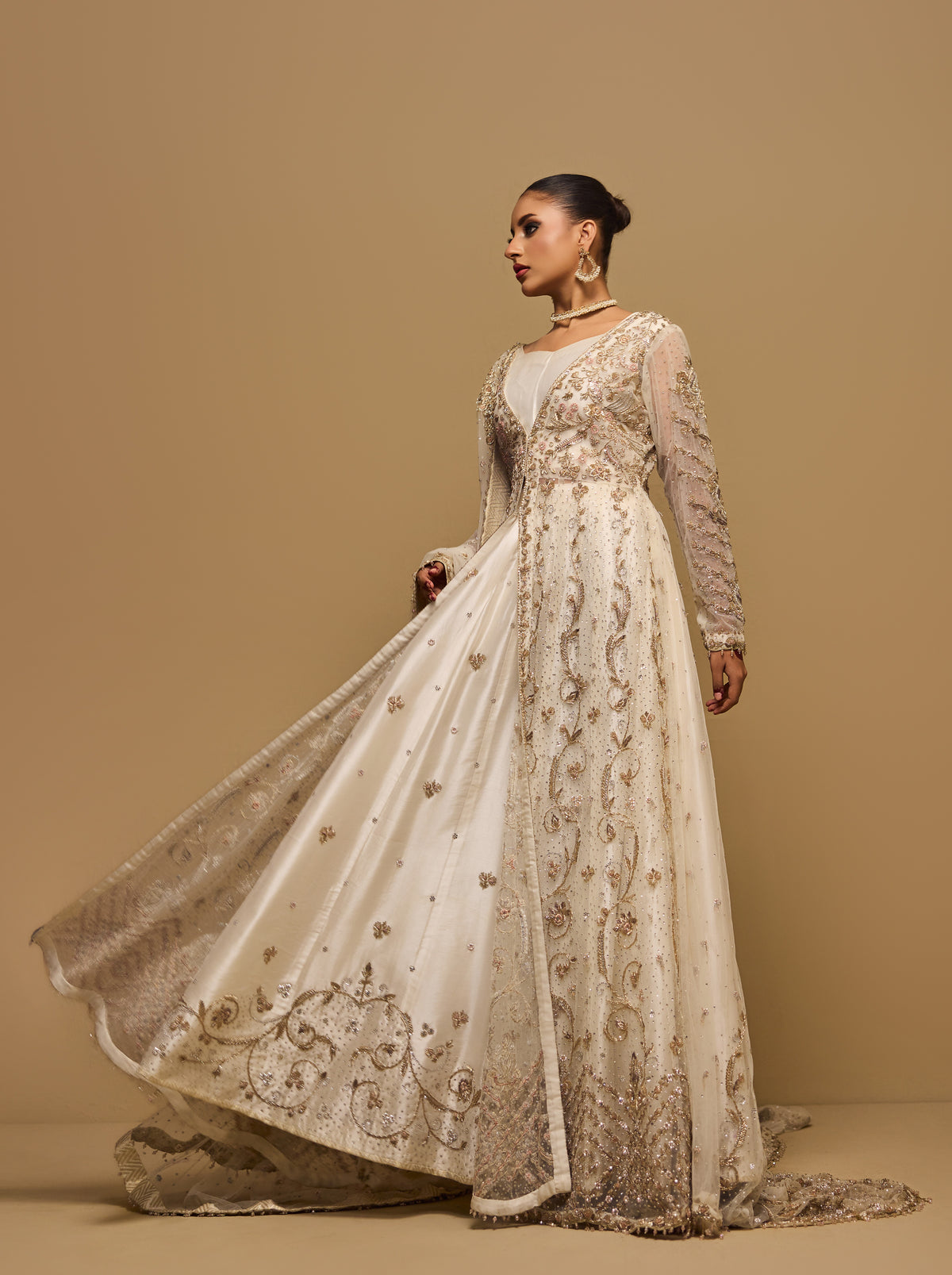 Pearl Amara – Haniya Maison Nikkah | Wedding Wear – view 1