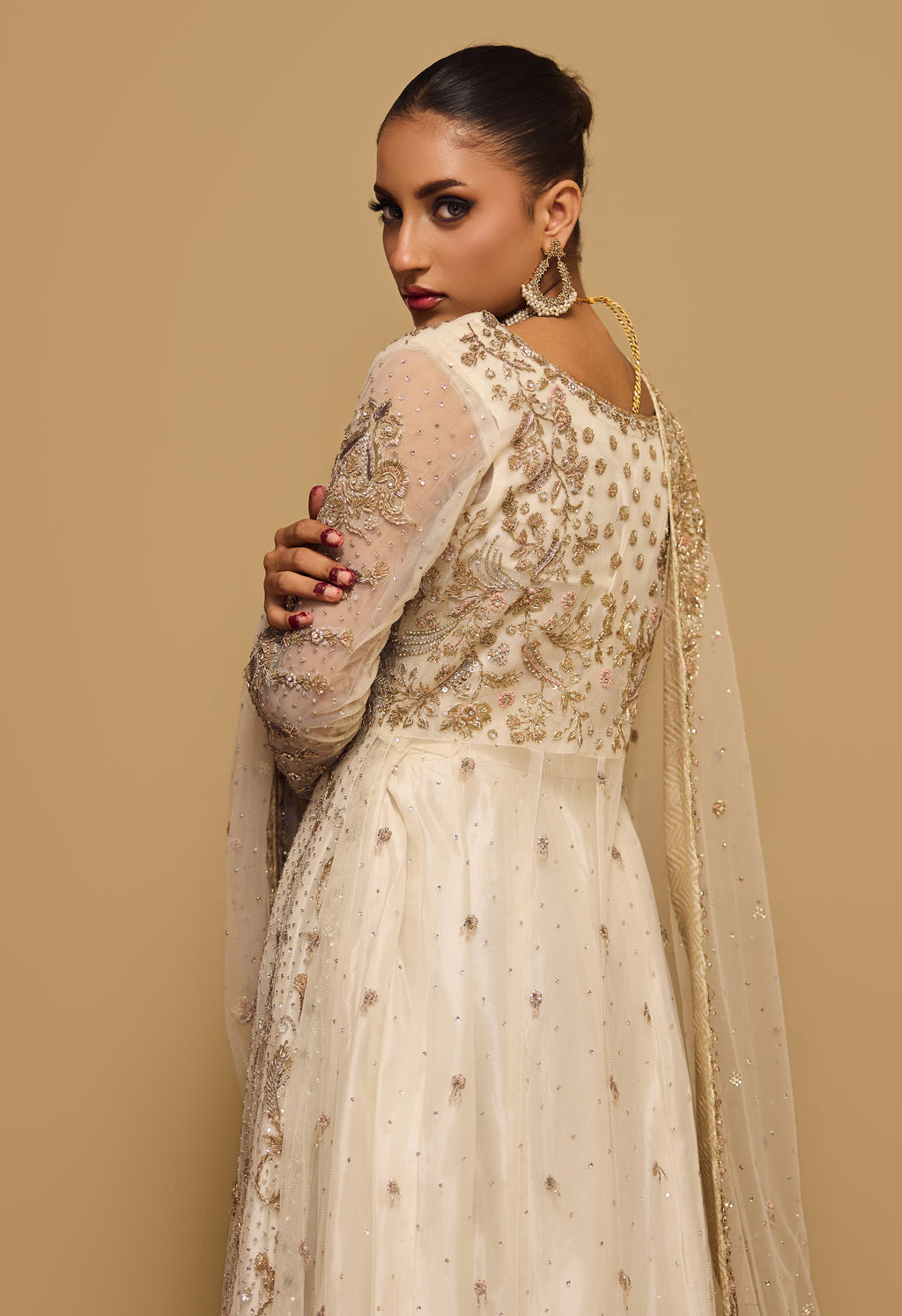 Pearl Amara – Haniya Maison Nikkah | Wedding Wear – view 3